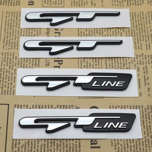 1PC Car Atuo Emblem 3D Sticker GT Line Logo Letters Decals For Kia Forte Ceed Stinger Shuma Rio Sportage Soul Cerato Accessories