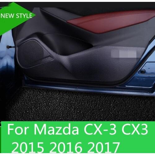 Car-Styling Protector Side Edge Protection Pad Protected Anti-kick Door Mats Cover case For Mazda CX-3 CX3 2015 2016 2017