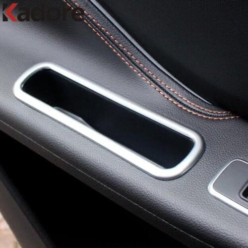 For Jaguar F-PACE 2016 2017 2018 Rear Tail Door Storage Box Container Decoration Cover Trim Interior Moulding Sticker Auto Parts