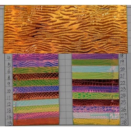 Holographic PU leather fabric Laser Symphony chameleon synthetic leather material for Bags, gloves, shoes, belt, home decoration