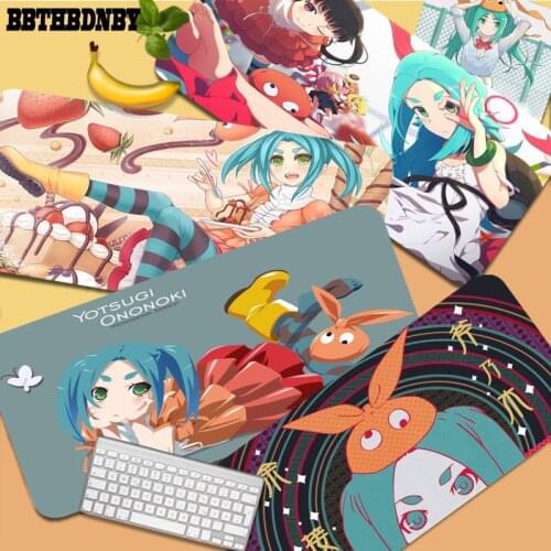 BBTHBDNBY Monogatari Yotsugi Ononoki Keyboards Gaming mousepad Desk Mat Size for Deak Mat for overwatch/cs go/world of warcraft