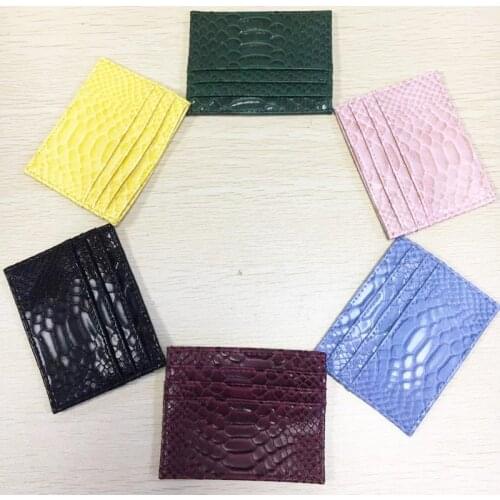 Customized New Arrival Beauty Color Women Snake Purses Mini Wallets Sexy Female Card Holder Bag