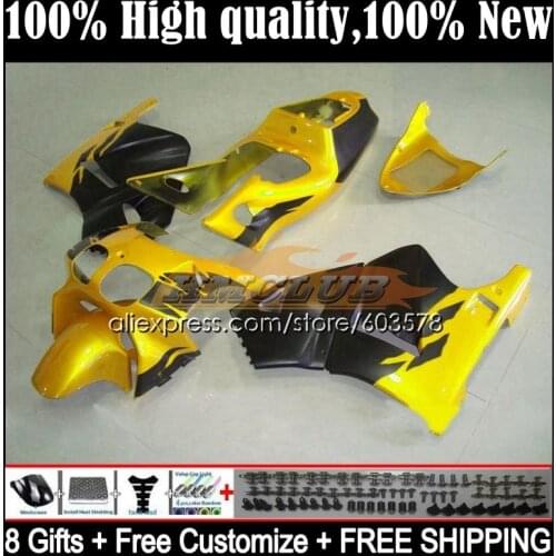 Body For HONDA RVF VFR 400 R RR CC NC35 94 95 96 97 98 36CL.90 VFR400 R V4 VFR400R 1994 1995 1996 1997 1998 Fairing Golden black