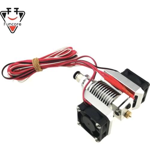 FUNCORE New E3D V6 All Metal Hotend Print Head Kit with 3PC 3010 Cooling Fans V6 Circular Heat Sink and Super Cooling Fan Duct