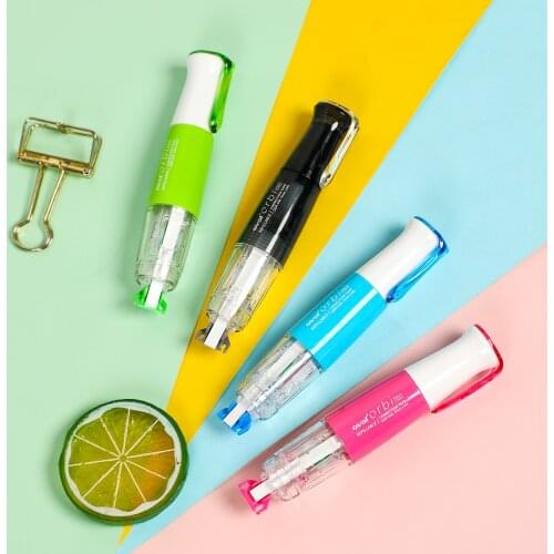 JIANWU Creative Rotary Correction Tape 6m*5mm Replaceable Core Roller Adhesive Tape Portable Kawaii Stationery School Supplies
