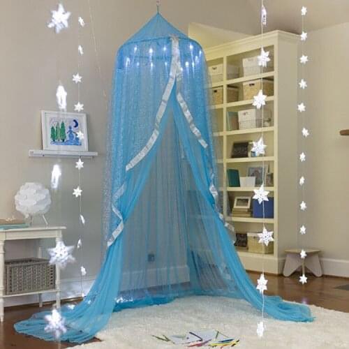 Summer Ice Silk Fantasy Mosquito Net Ins Style Game House Frozen Bed Curtain Decorative Dome Hanging Childrens Tent