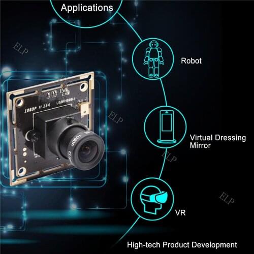 ELP 2MP full HD 1080P H.264 UVC 0.01lux low illumination USB 2.0 camera module