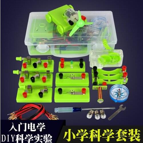 DIY Wind Car Circuit Electricity Learning Kit Physics Experiments Science Experiment Education Toy Electrical Experiment Box
