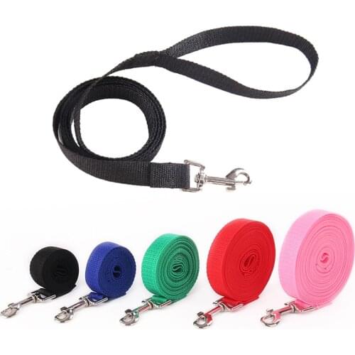 Pet Dog Leash Nylon Leash For Dogs 5Colors 1.5M 1.8M 3M 4.5M 6M Walking Training Leash Cats Dogs Harness Collar Leash Strap Belt