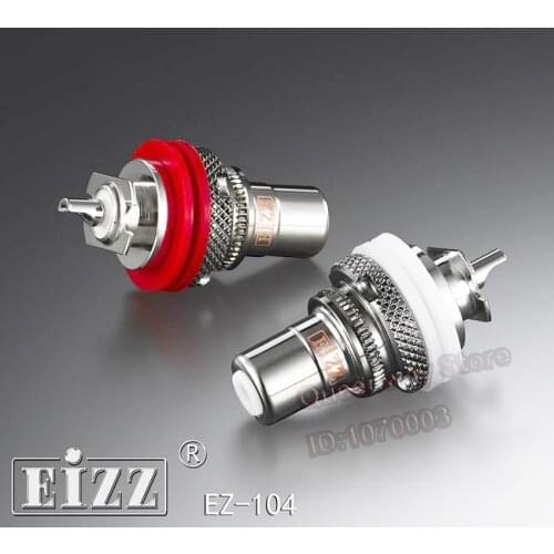 P-026 EIZZ EZ-104 RCA Signal Socket Signal Socket Jack AV Amplifier Tube Audio Terminal Amp Tellurium Copper non-magnetic