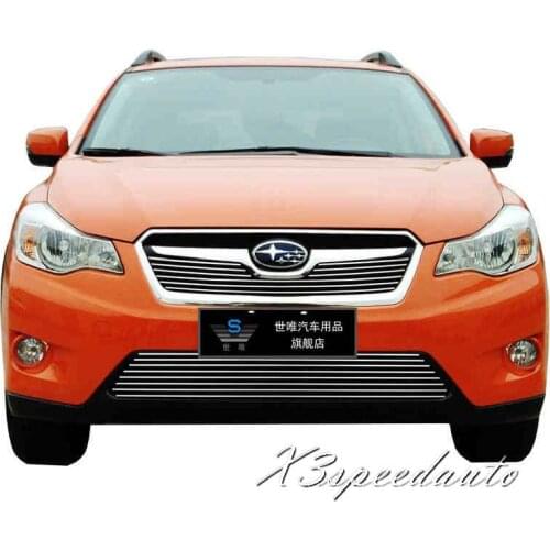For Subaru XV 2012-2017 Grill Grille Front Racing Cover Trim High Quality New Aluminum Alloy 2PCS