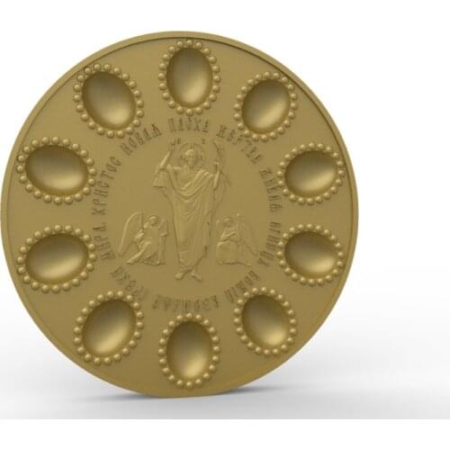 Plate 3D model relief STL model for CNC Router carving engraving artcam type3 aspire M376