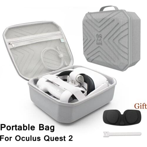 Portable Bag For Oculus Quest 2 VR Headset Controllers Protective Box Glasses Lens Protector Cover for Oculus Quest2 Accessories