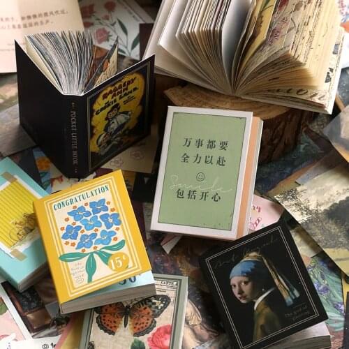 Retro Life Notes INS Collection Background Material Paper Junk Journal Planner Scrapbooking Vintage Decorative DIY Craft Paper