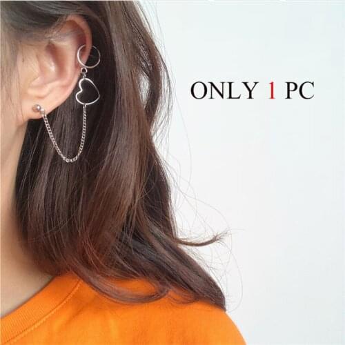 1pcs Punk Style Tassel Earrings For Men Women Korea Tassel Drop Earrings Statement Jewelry Exquisite Gift Wholesale