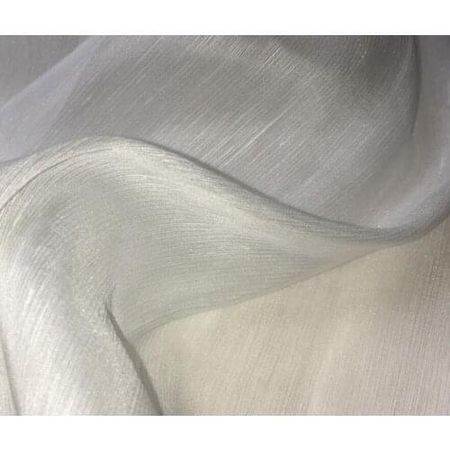 Silk linen fabric thin light silk linning material 14mm 30% silk 70% linen dress fabric