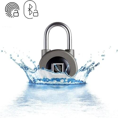 Smart Bluetooth Padlock Fingerprint and Phone APP Unlock Waterproof IP66 Security Door Lock For Luggage/Cabinet/Drawer/Bike M3