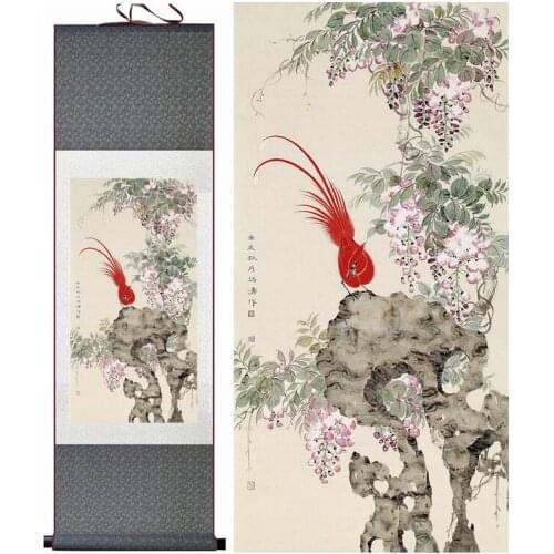 Birds Painting Home Office Decoration Chinese scroll painting birds painting birds and flower paintingPrinted painting