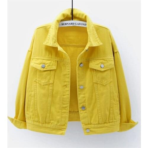 Spring Autumn Women Jean Jacket Veste Femme Solid Coat Female Casual Outwear Plus Size Denim Jacket Casaco Feminino Jackets