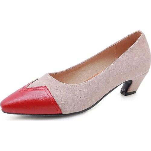 Spring new comfortable with low point in 2019 color matching super small size 30-48 shallow single female shoe tide