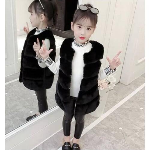 Winter Children O-neck Vest Solid Color Teens Girls Sleeveless Vest Kids Clothes Warm Waistcoat Vest For Girl 3 4 6 8 10 12 Yrs
