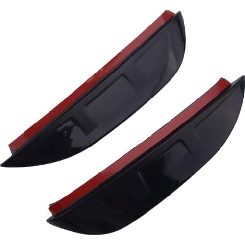 1Pair Black Side Rearview Mirrors Visors Shade Rain Guard Trim ABS Moulding Fit For Toyota RAV4 2016 2017 2018