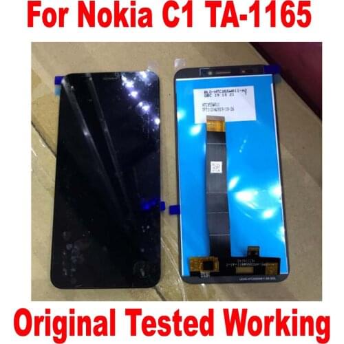 100% Original Best Working Glass Sensor For Nokia C1 TA-1165 LCD Display Touch Panel Screen Digitizer Assembly Pantalla