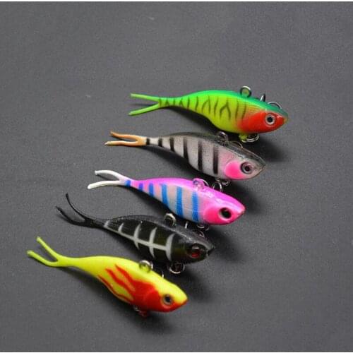 3D Eyes High Quality Anti-Corrosion Bionic Silicone Fishing Bait 78mm/9g Artificial Wobblers Freshwater Fishing Lure Soft Lure
