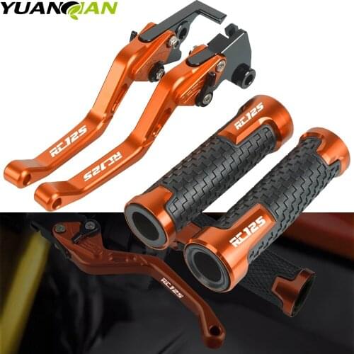 CNC Motorcycle Accessories Brake Clutch Levers Handlebar Hand Grips ends For RC125 RC 125 2011 2012 2013 2014 2015 2016 2017