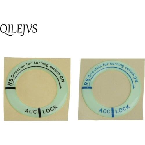 Car Glow Key Ring Hole Sticker Lumunous Ignition Switch Cover Motorcycle Decal