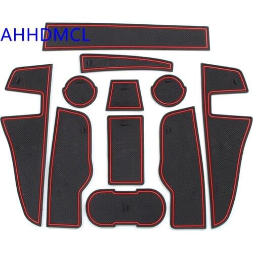 Car Anti-Dirty Pad Door Groove Gate Slot Cup Armrest Storage Pad Anti-Slip Mat For Audi Q2L