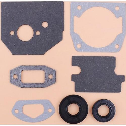 Cylinder Carburetor Intake Gasket Oil Seal Kit For Chinese 4500 5200 5800 45CC 52CC 58CC Chainsaw Gasket Replacement Set