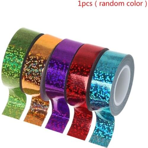 Rhythmic Gymnastics Decoration Holographic Glitter Tape Ring Stick Accessory 15mm*5m Washi Tape DIY Masking Tape