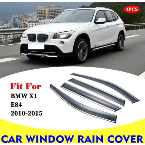 For BMW X1 E84 2010-2015 window visor car rain shield deflectors awning trim cover exterior car-styling accessories parts