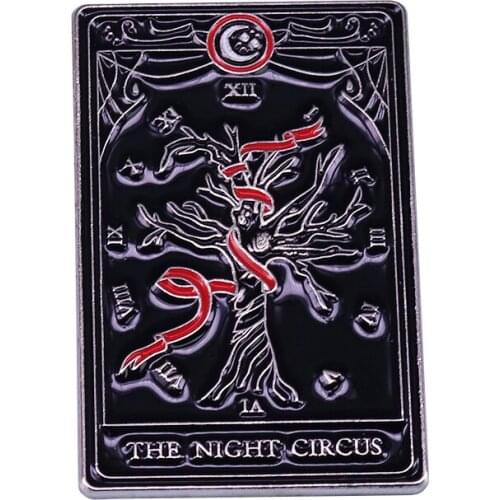 The Night Circus - Tarot Card Enamel Pin Beautiful Bookish Brooch Gothic Dreams Fantasy Badge Truly a magical experience