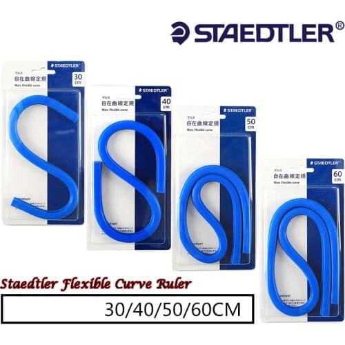 Staedtler 971 Flexible Curve Ruler Mars Drafting Drawing Snake Mechanical Tool Serpentine Plastic School office supplies