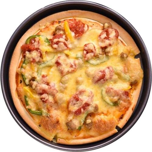Pizza Stone Pizza Baking Mold Round Deep Dish Pizza Pan Tray Plate Non-stick Mold Baking Tool Baking Mould Pan Pattern