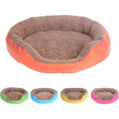 Pet Dog Bed Winter Warm Dog House Candy Colored Round Pet Mat Supplies