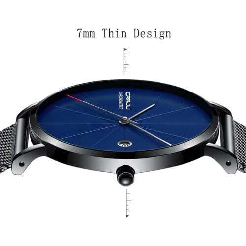 Top Luxury Brand Men Watches Stainless Steel Display Calendar Fashion Casual ultra-thin Quartz Watch Business Relogio Masculino