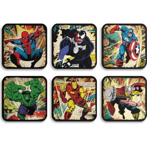 Comics Series 6'lı Coaster Set decorative objects Декоративные элементы Objetos decorativos
