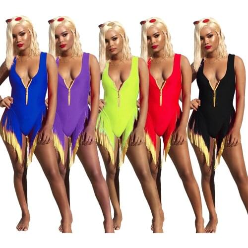 2021 New Hot-Selling Womens Fashion Sexy Gradient Fringed Bikini Swimsuit