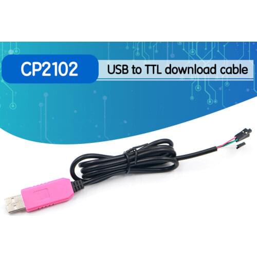 Original 1M CP2102 USB To UART TTL Cable Module 4 Pin 4P Serial Adapter Download Cable Module For Win10 For Arduino Raspberry Pi