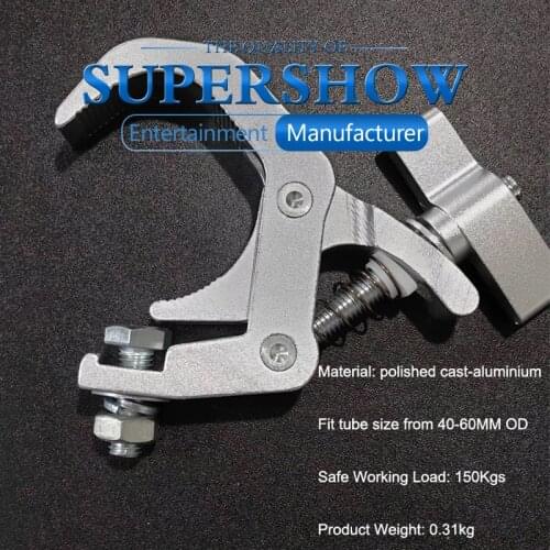 4Pcs/Lot DJ Lighting Equipment Aluminium Material 150kg 40-60mm Hook Light Holder Disco Stage Light Truss