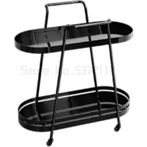 Corner table movable pulley bedroom small storage rack narrow tea table northern European slit edge table