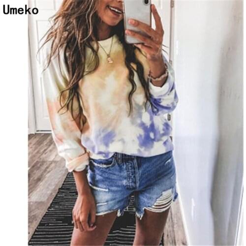 Umeko New Autumn Winter Graffiti Print Loose Fleece Sweatshirt Female Korean Hooded Pullover Women Hoodies Casual Female Clothes