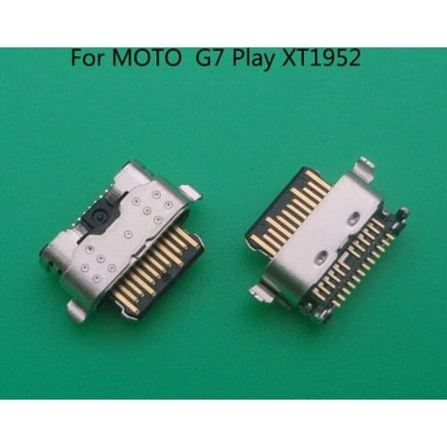 1Pcs For Motorola MOTO G7 Play XT1952 USB Type-C Charging Dock Connector Charge Port USB C Power Jack Socket Plug