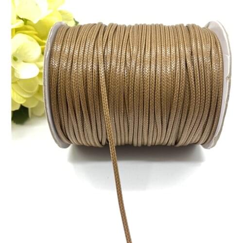 0.8/1.0/1.5/2.0mm Waxed Cotton Cord Waxed Thread Cord String Rope For Jewelry Making DIY Bracelet Necklace Accessories #16