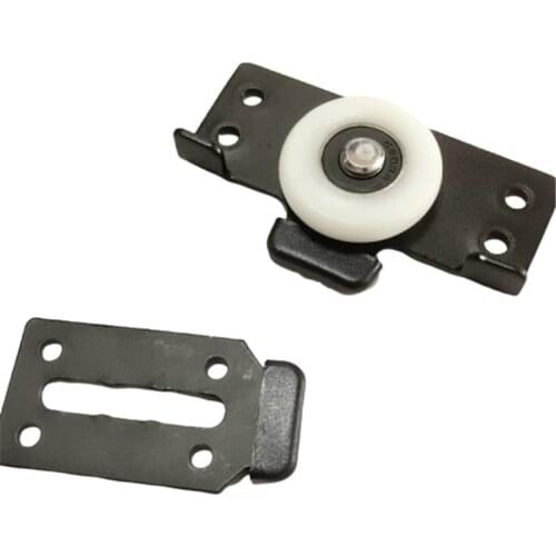 1set Wardrobe Sliding Door Roller runner Pulley Wheels Kit for Cabinet Wardrobe Wooden Door Moving Wheel Rollers