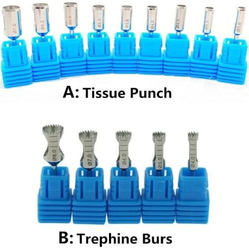 1Pcs Dental Implant Tissue Punch Kit Trephine Burs Bone Graft Drills Surgical Surgery