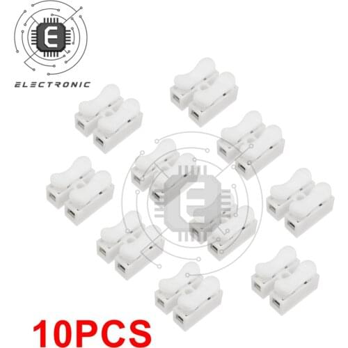 10*CH-2 Self-Locking Crimp Flame Retardant Terminal Fast Terminal 2 Pin Electrical Cable Connector Special For LED Ceiling Lamp